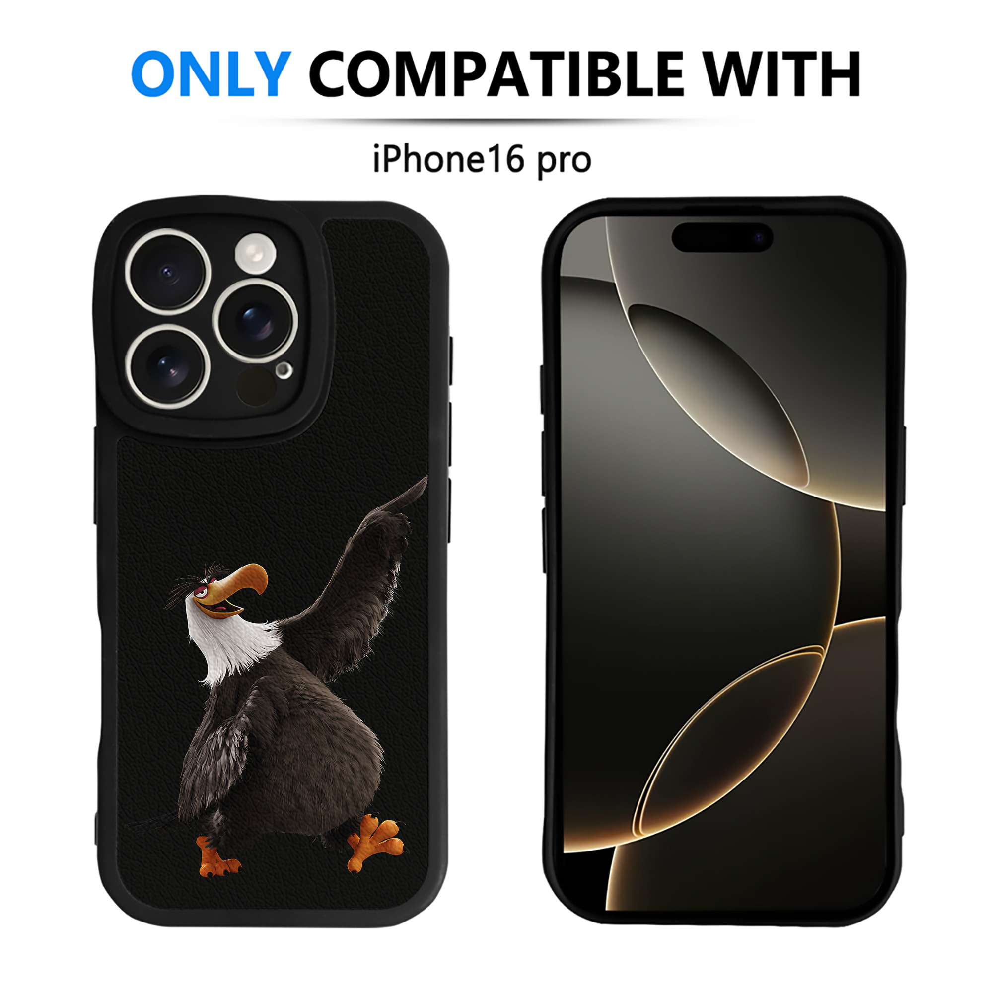 （画像用） Angry Birds アングリーバード 【iPhone 16シリーズ対応】シリコンスマホケース（レザー調） 材質：シリコン